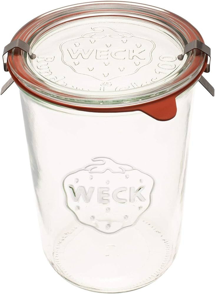 Weck Canning Jars 743 - Weck Mold Jar made of Transparent Glass - Eco-Friendly - Food Storage Con... | Amazon (US)