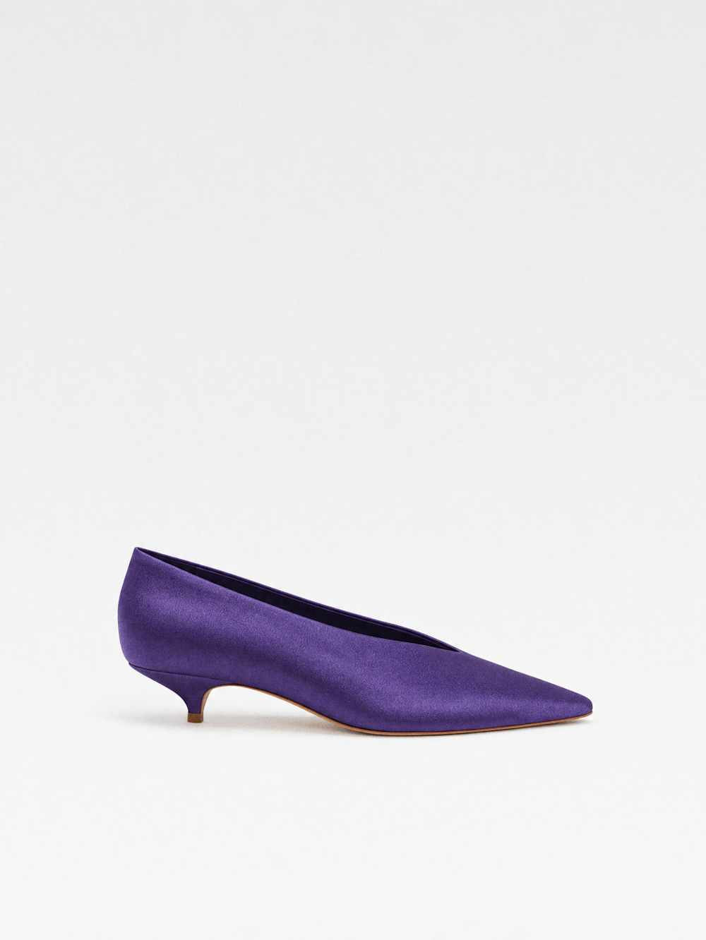 Reformation Calista Kitten Heel Pump Yellow 9 | Reformation (Global)