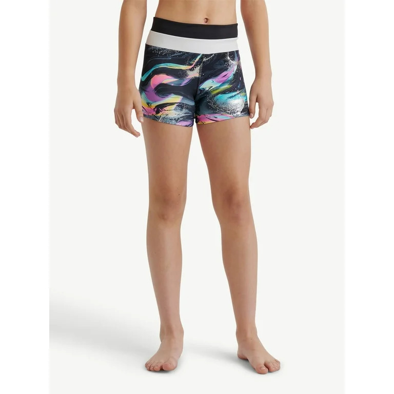 Justice Girls Colorblock Compression Short, Sizes XS-XL - Walmart.com | Walmart (US)