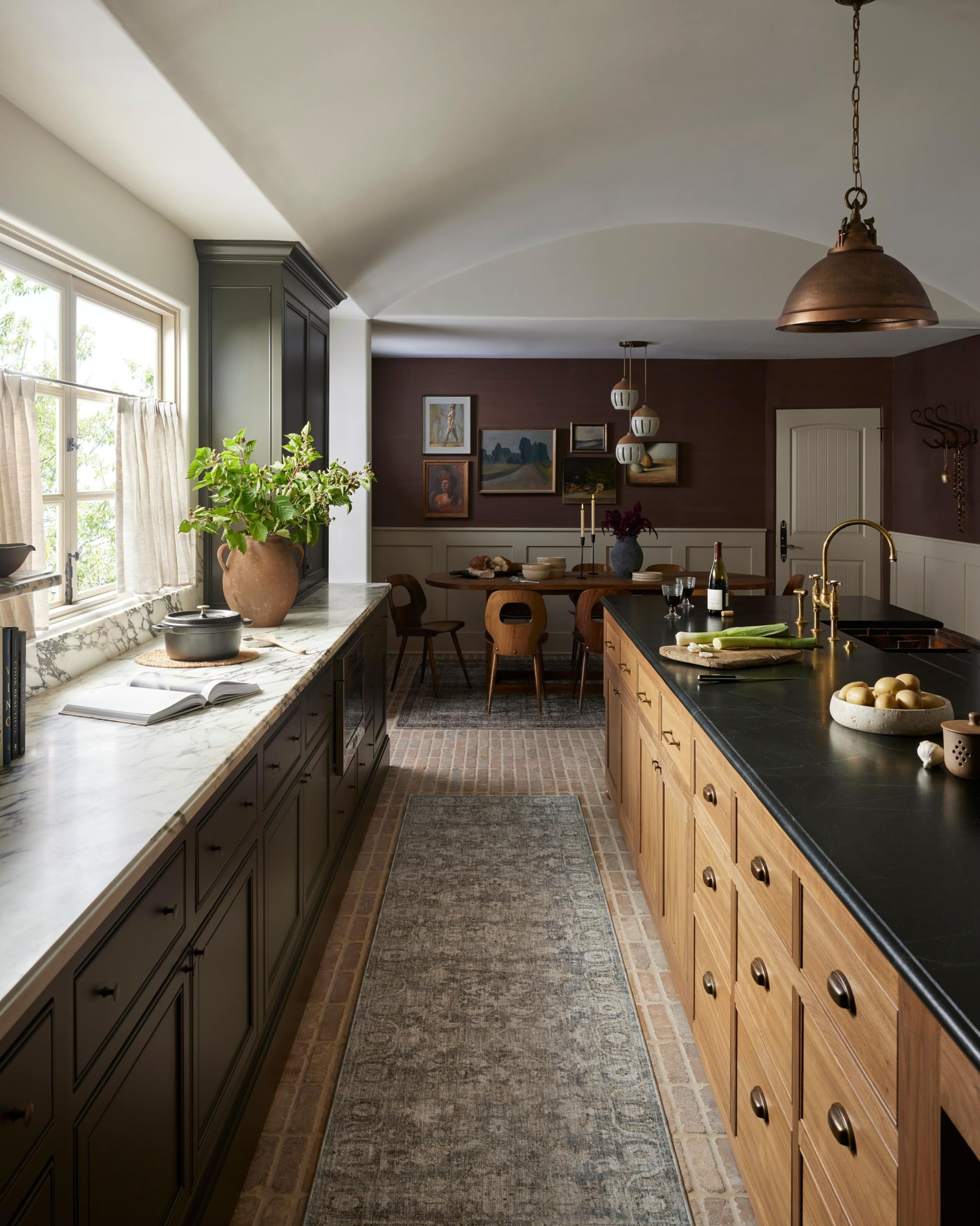 Loloi Amber Lewis Honora Collection HON-02 Slate/Beige 6'-7" x 9'-2" Area Rug | Amazon (US)