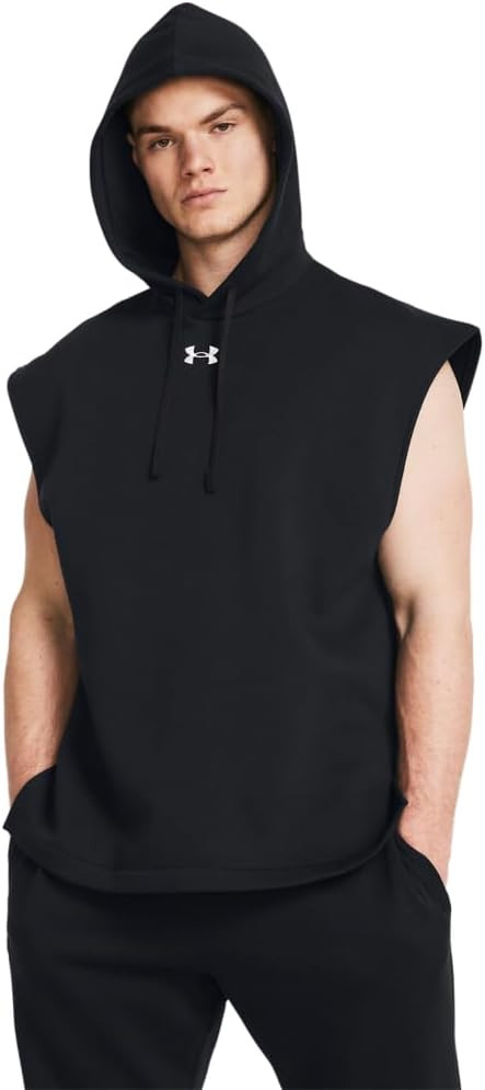 Under Armour Men's Rival Fleece Sleeveless Hoodie | Amazon (US)