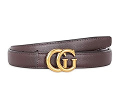 Women's Leather Belt with Buckle - Ideal for Dresses, Jeans, and Coats | Amazon (US)