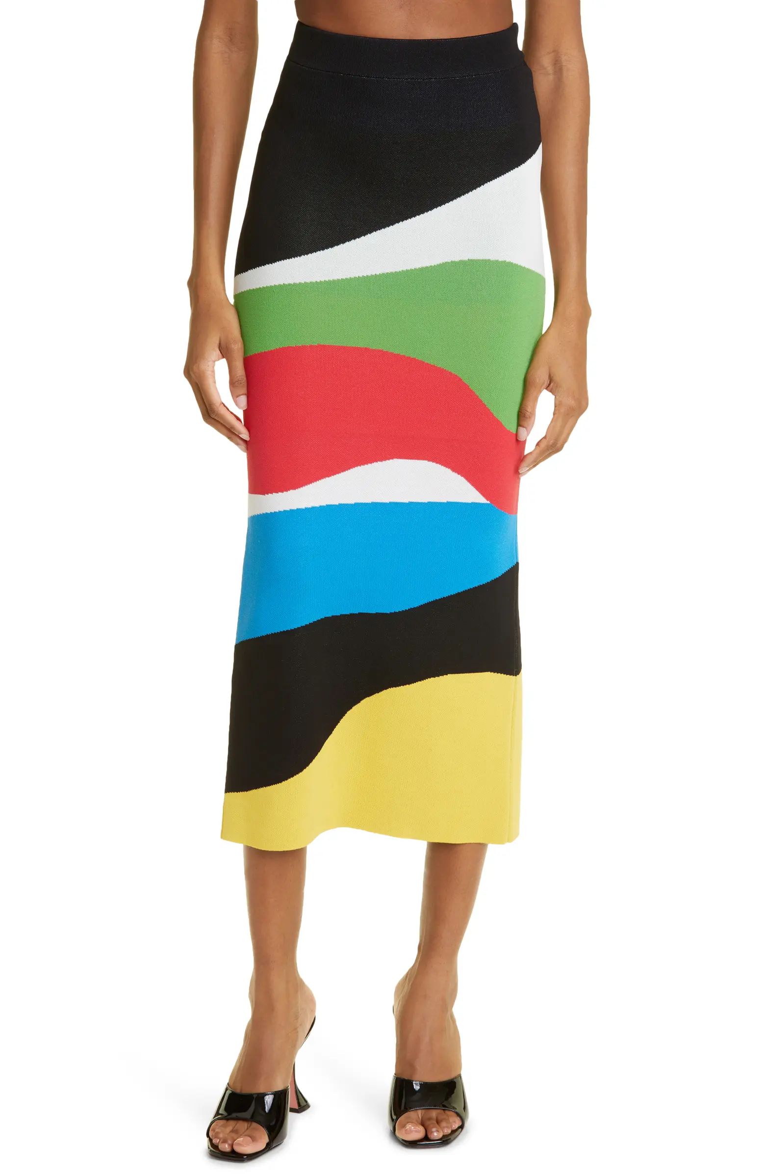 Karina Stripe Jacquard Pencil Skirt | Nordstrom