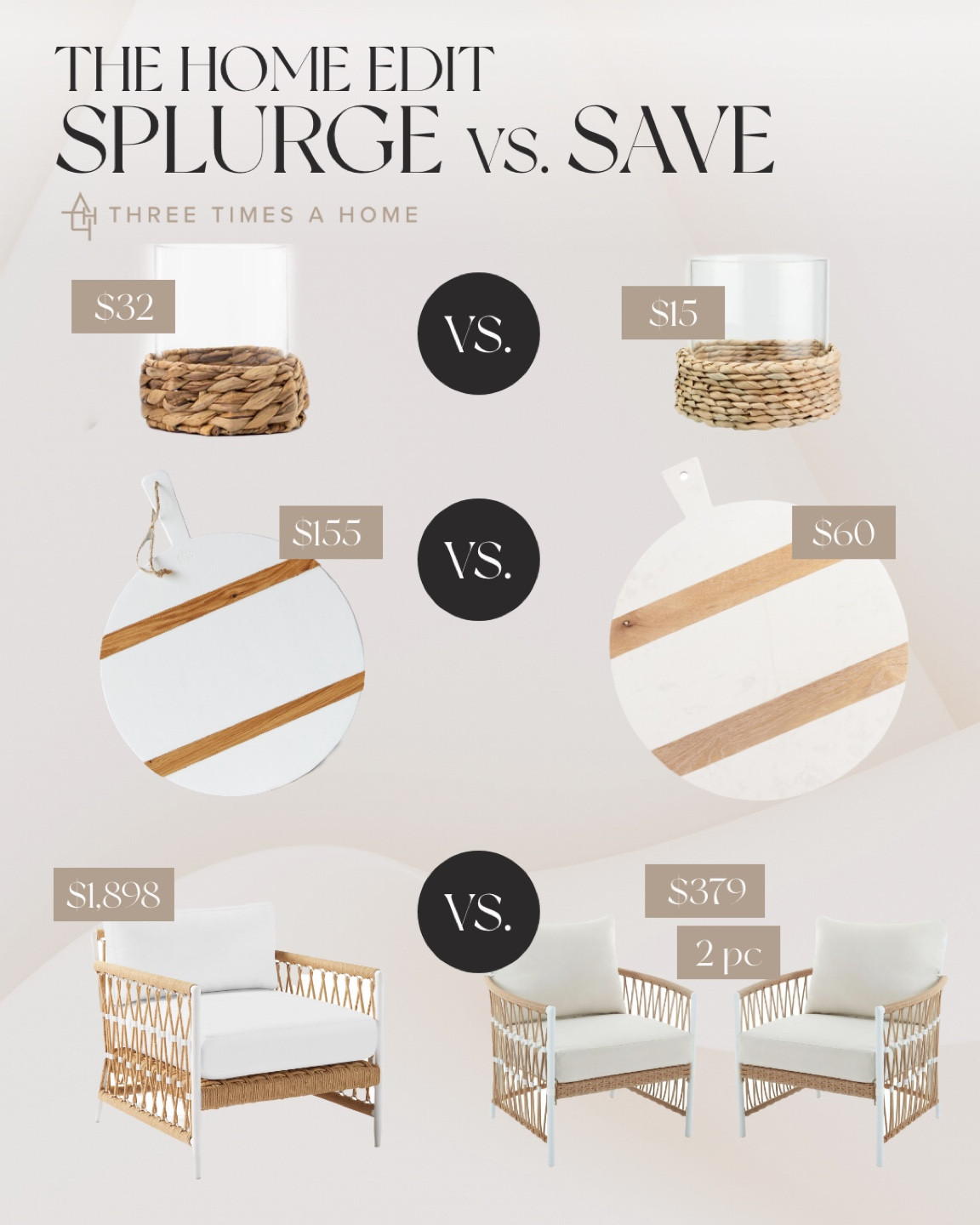 Summer home finds. Save or splurge! 

#LTKHome #LTKSaleAlert