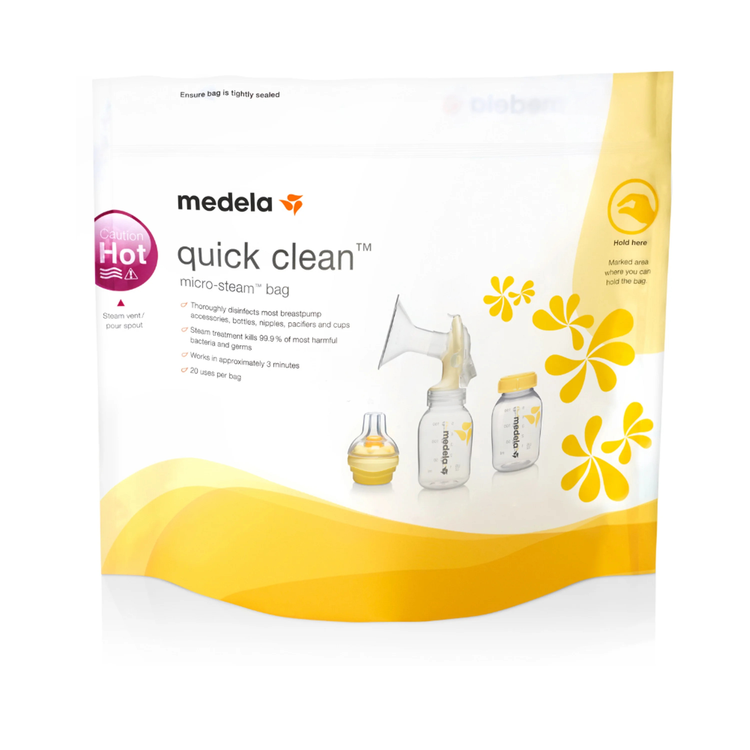 Medela Quick Clean MicroSteam Bags, 5 ct - Walmart.com | Walmart (US)