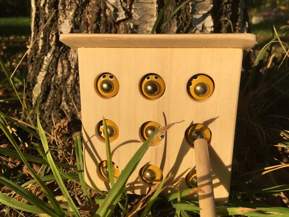 Beehive - an exciting game for kids!! Wooden bee House, Bees + Magnetic stick for Learning moveme... | Etsy (US)