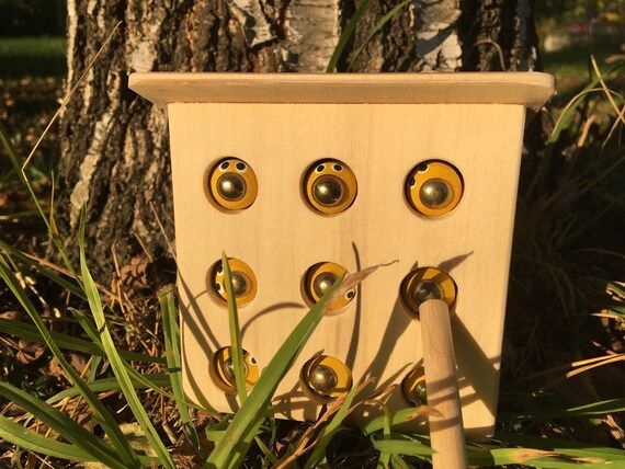 Beehive - an exciting game for kids!! Wooden bee House, Bees + Magnetic stick for Learning moveme... | Etsy (US)