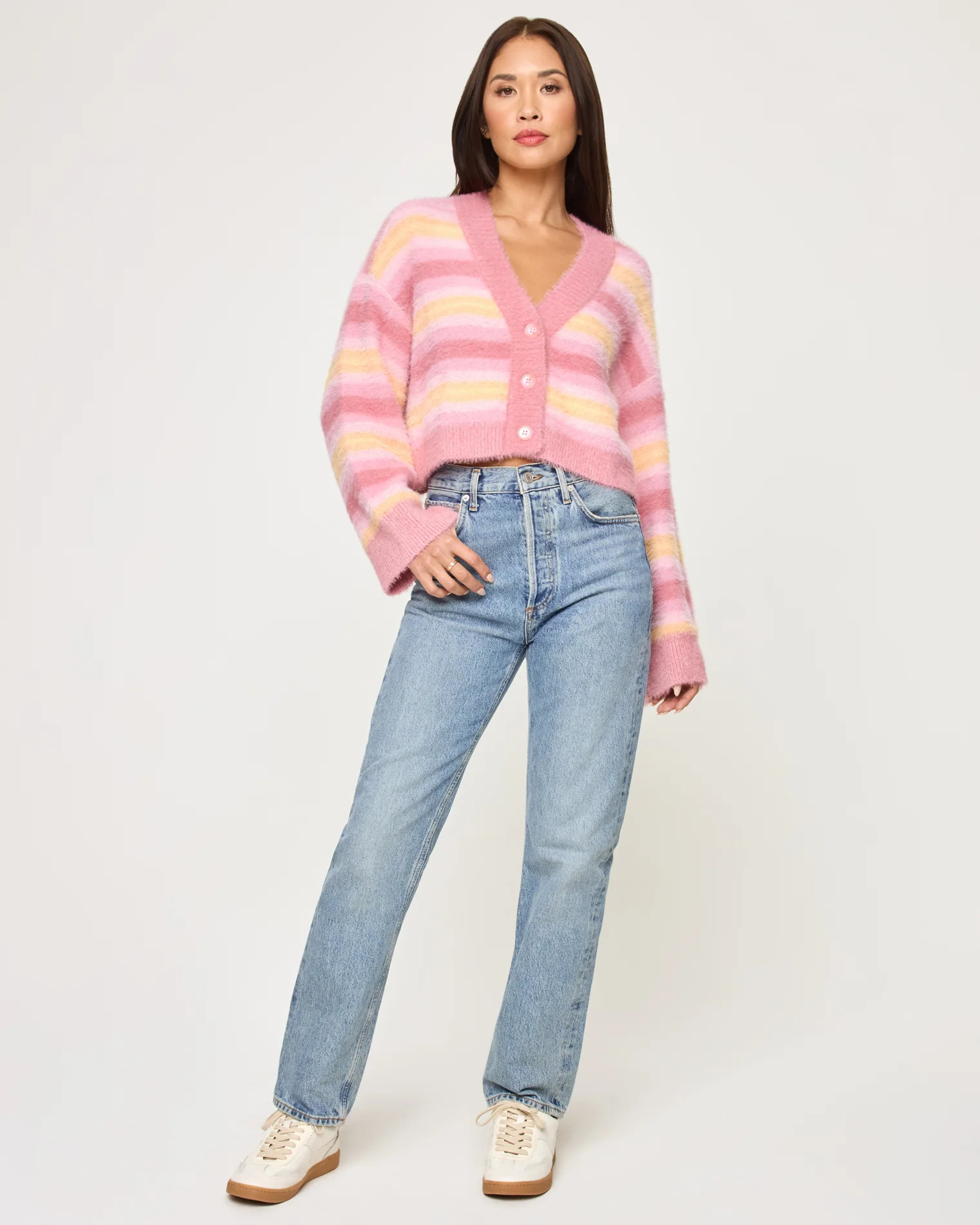 Daybreak Cardigan - Daybreak Stripe | L*Space