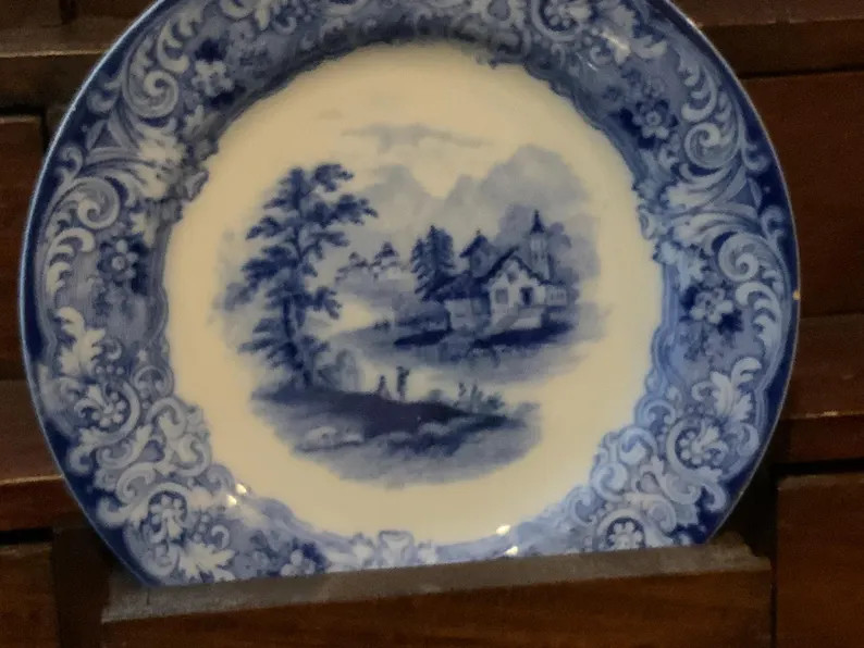 Antique Royal Doulton, Geneva, Burslem, England, Flow Blue Small Plate | Etsy (US)