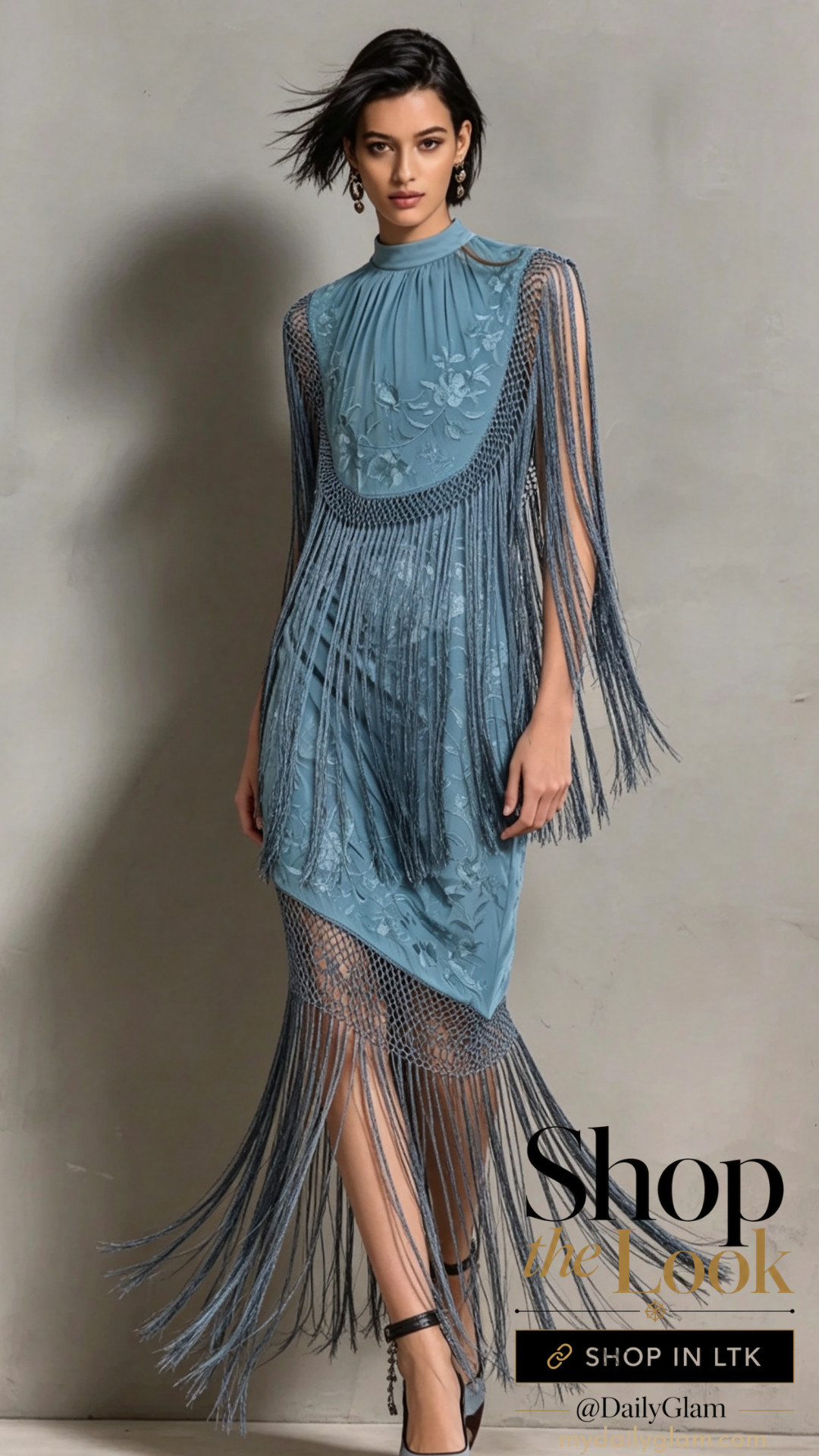 Dusty Blue Fringe Midi Dress | Art‑Boho Evening Style

#FringeDress #BohoEveningDress #DustyBlueDress #MidiDress #FallPartyOutfit 

 #LTKootd #LTKOver40 #LTKWedding