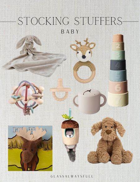 Baby stocking stuffers, Amazon baby gifts, neutral baby toys, Christmas baby toys, baby gift guide, stuffed animal, baby book, snack cup, teething toy, lovie, stacking cups. Callie Glass 


#LTKbaby #LTKHoliday #LTKGiftGuide