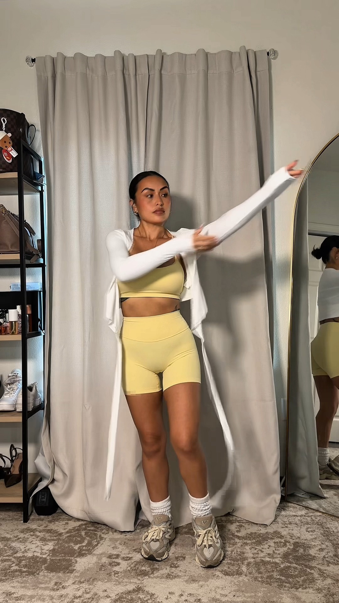 SPRING OOTD 💛🌻
Shorts: S
Bra: S
Wrap Top: S
#ootd #outfitinspo

#LTKootd #LTKActive #LTKgrwm