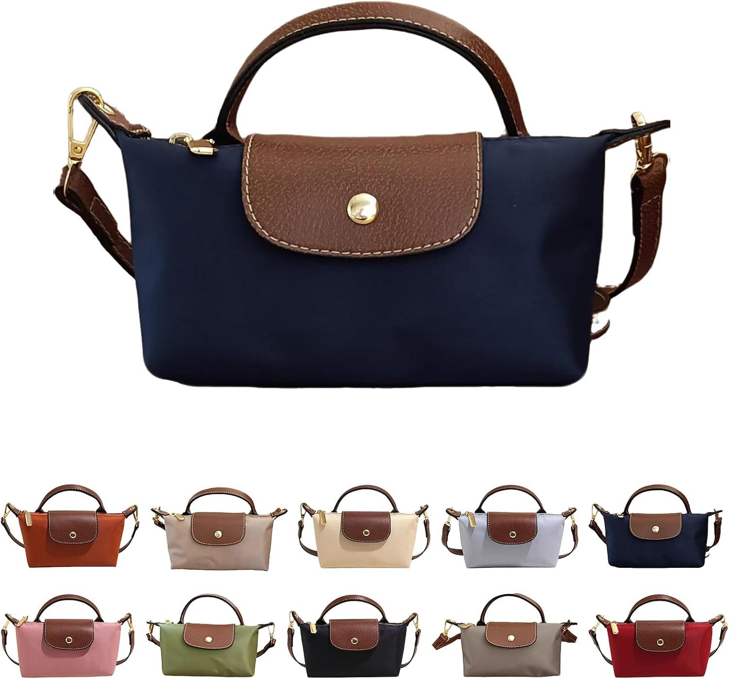 Mini Crossbody Bag for Women - Adjustable Strap Shoulder Purse, Small Spacious Tote with Zipper Pockets for Phone Wallet Keys | Amazon (US)