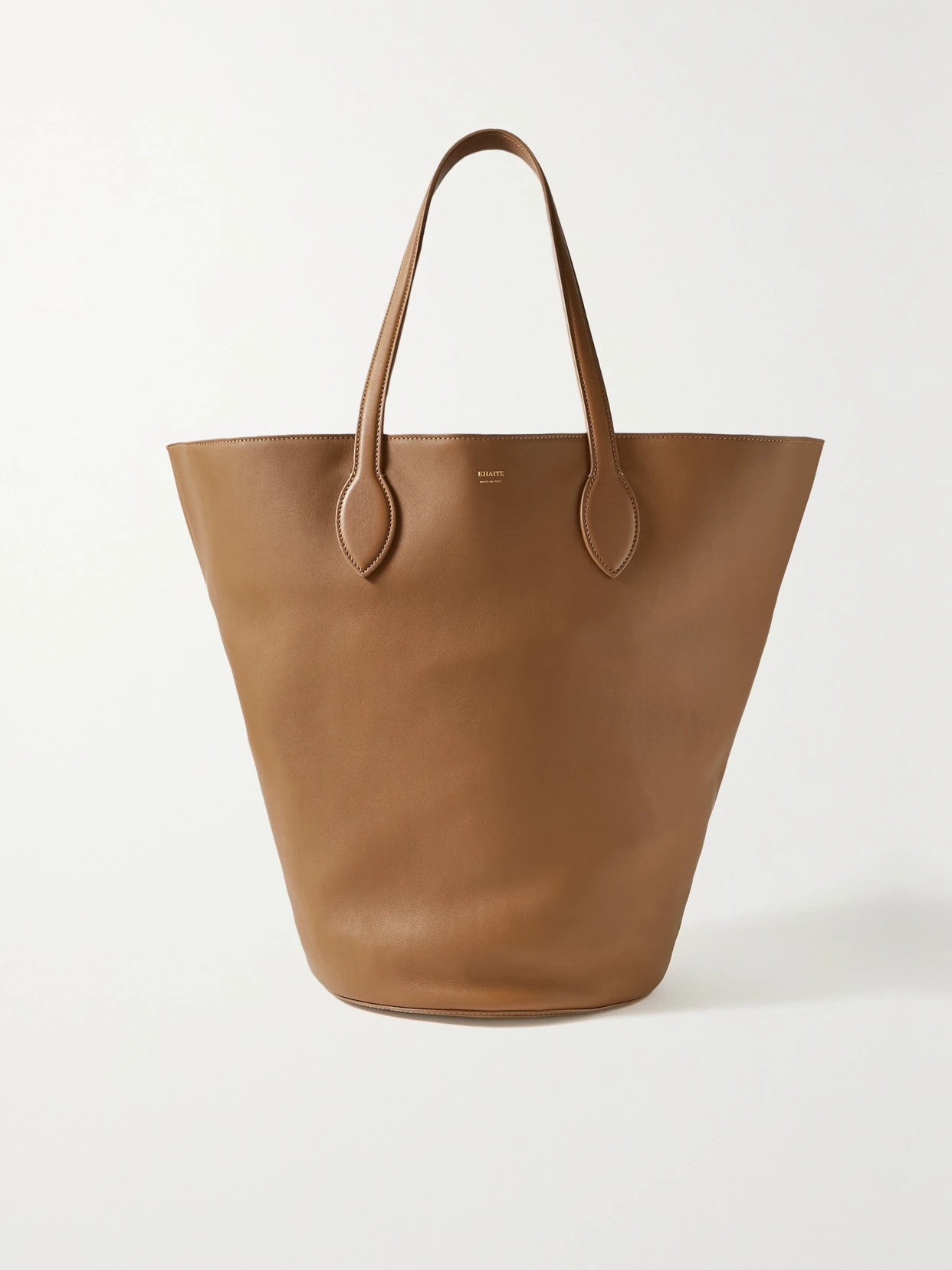 Khaite - Circle Medium Leather Tote - Light brown - One size | NET-A-PORTER APAC
