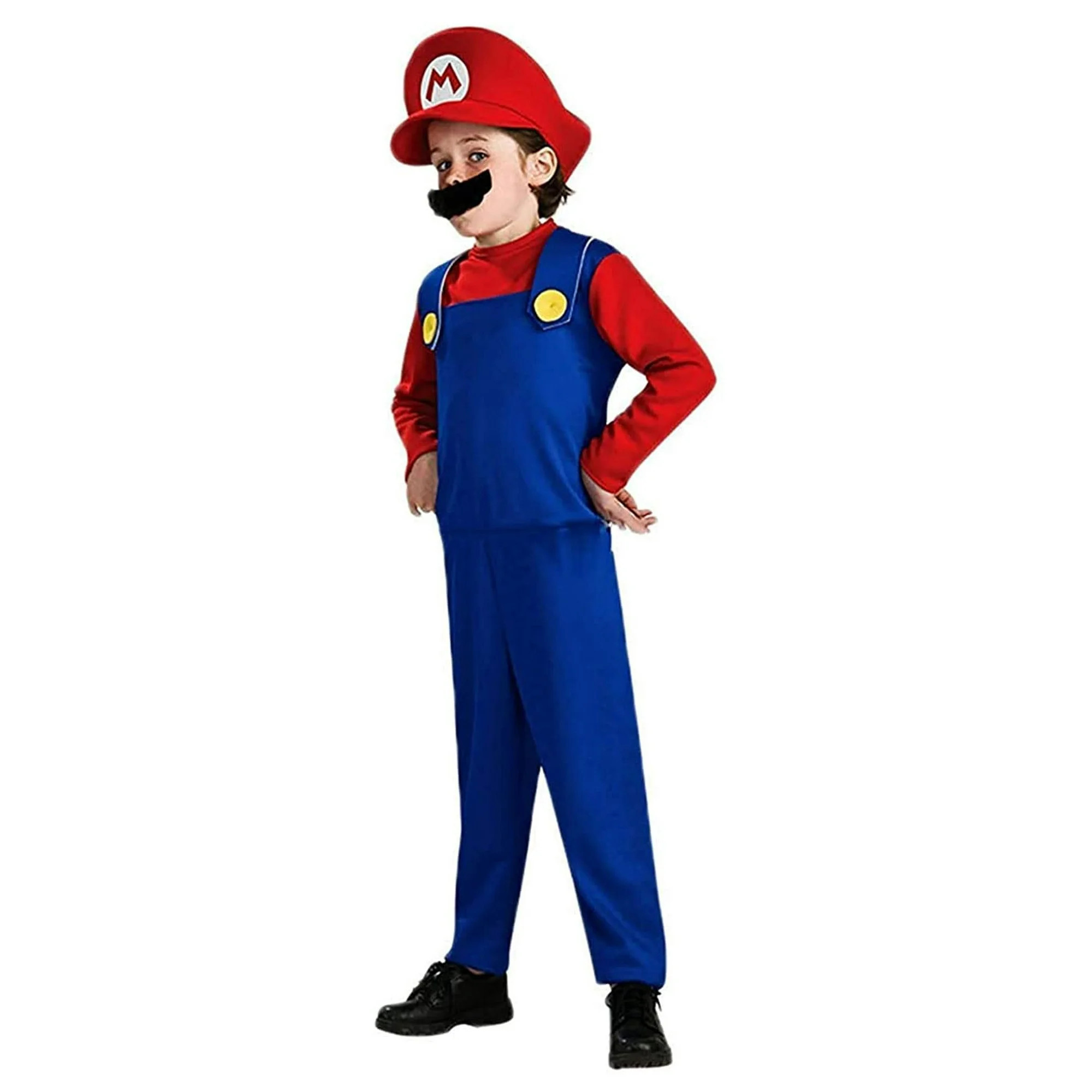 Disguise Cosplay Super Mario Brothers Boys Classic Mario Halloween Costume | Walmart (US)