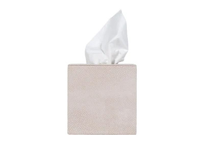 SHAGREEN TISSUE BOX | Taupe | Alice Lane Home Collection