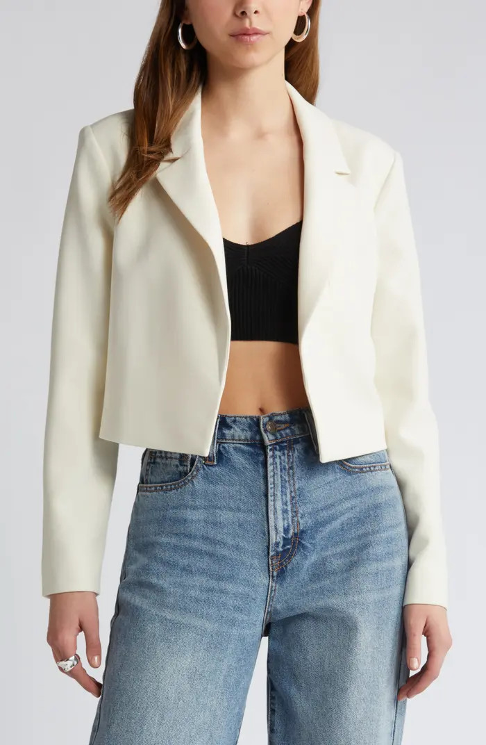 Open Edit Boxy Crop Blazer | Nordstrom | Nordstrom