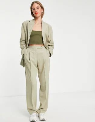 Topshop fashion mensy trouser in stone | ASOS (Global)