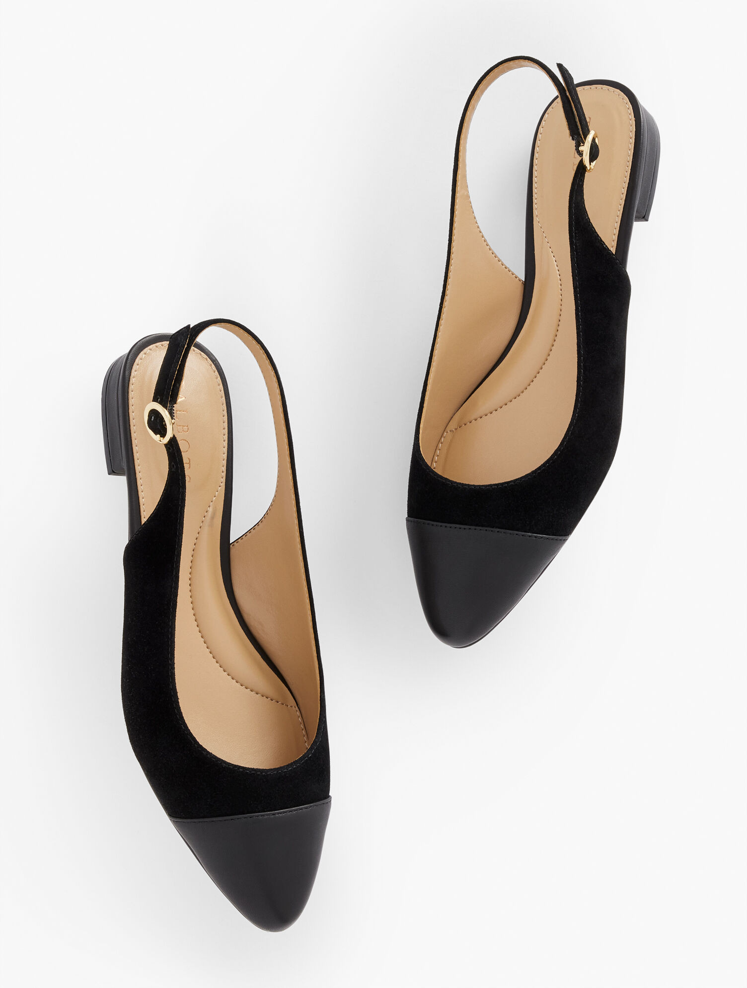 Edison Nappa Slingback Flats - Suede | Talbots