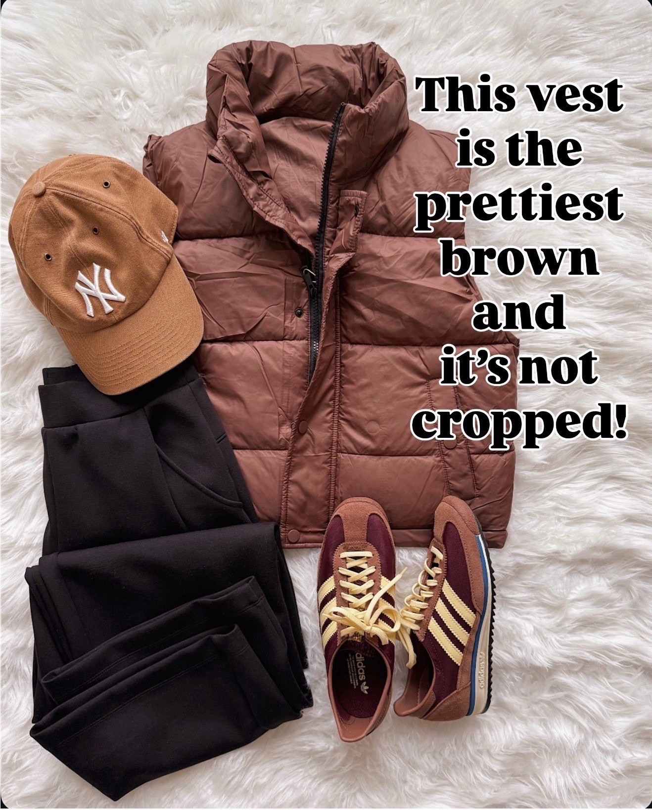 Vest, sweatpants, and sneakers. My go to outfit in a hurry!



#LTKWorkwear #LTKOver40 #LTKgrwm