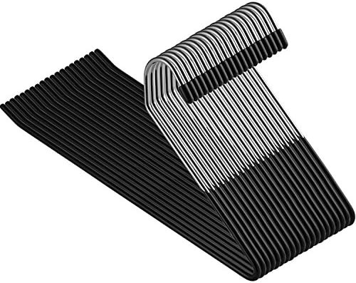 ZOBER Slack/Trousers Pants Hangers - 20 Pack - Strong and Durable Anti-Rust Chrome Metal Hangers,... | Amazon (US)