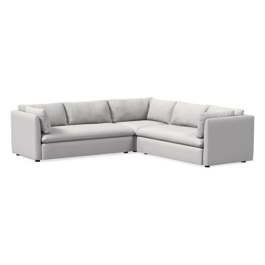 Shelter 3-Piece L-Shaped Sectional (106") | West Elm (US)