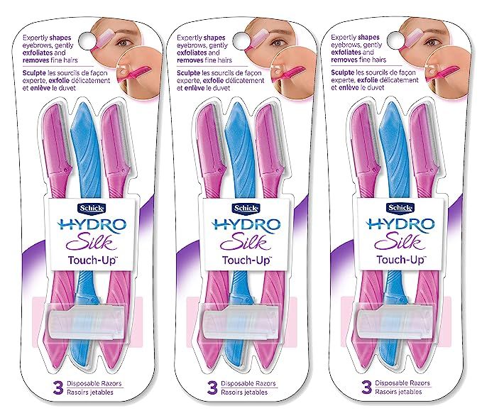 Schick Hydro Silk Touch-Up Multipurpose Exfoliating Dermaplaning Tool with Precision Cover, 9 Cou... | Amazon (US)