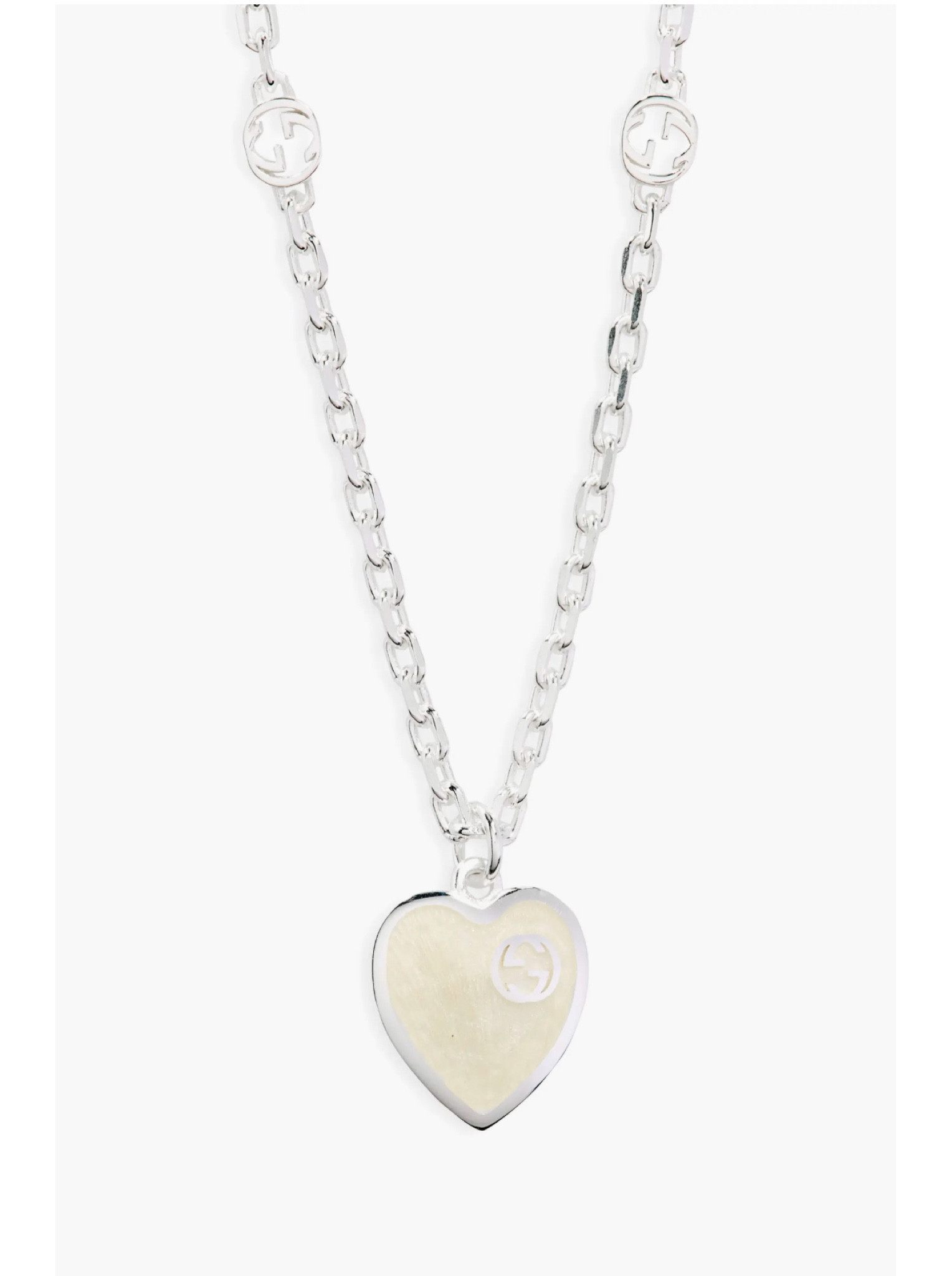 Gift her the essence of love and luxury this Valentine's Day with Gucci's iconic interlocking GG logo necklace. Crafted from sterling silver and featuring an enamelled heart-shaped pendant, it's a symbol of both timeless elegance and romance. This Italian masterpiece is more than just a necklace; it's a heartfelt expression of affection. Elevate her style with this unmistakable charm, making it the perfect Valentine's Day gift for her. 💖🎁 #GucciValentine #IconicElegance #ItalianCraftedLove #valentinesday 

#LTKGiftGuide #LTKhome #LTKSeasonal