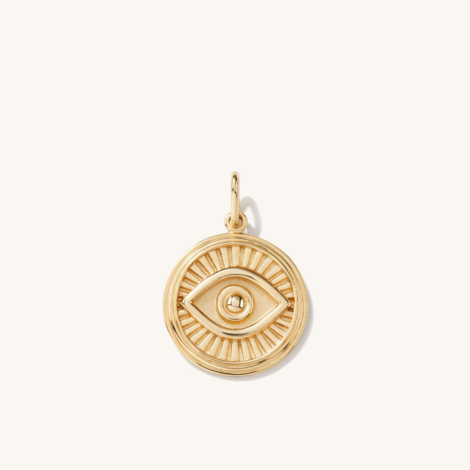 Courage: Evil Eye Coin Charm Pendant | Mejuri (Global)