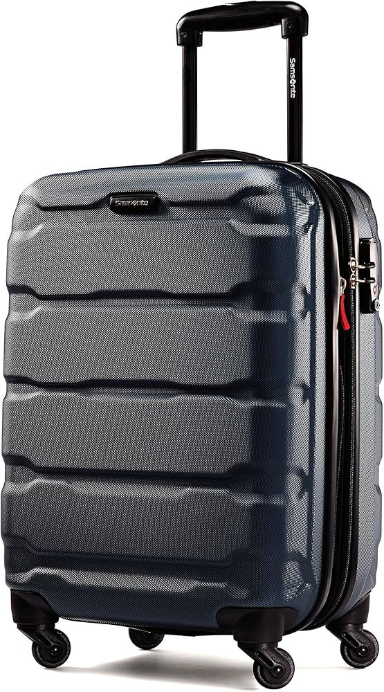 Samsonite Omni PC Hardside Expandable Luggage with Spinner Wheels, Black, 3-Piece Set (20/24/28) | Amazon (US)