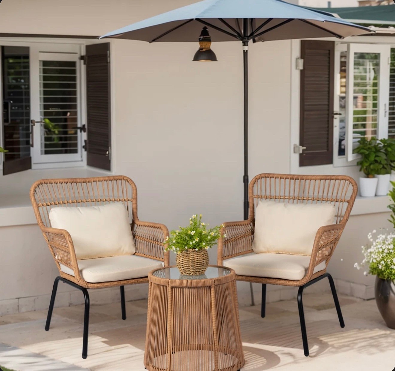This 3 piece patio set is under $185.00

#LTKHome #LTKSeasonal #LTKSaleAlert