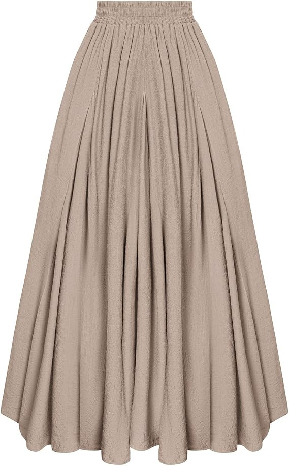 Scarlet Darkness Maxi Skirts for Women Long Flowy Boho Renaissance Skirt | Pockets, A Line, Elast... | Amazon (US)