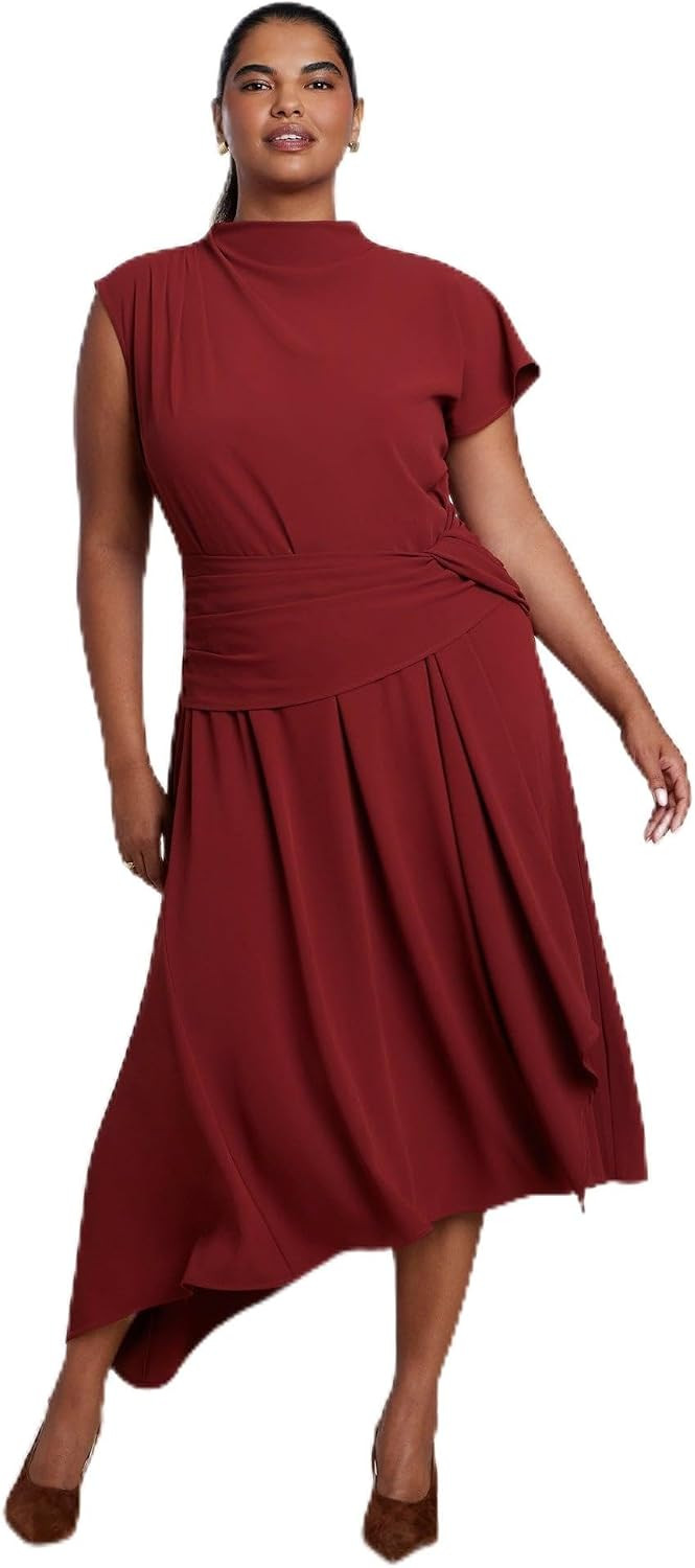 ELOQUII Draped Waist Maxi Dress | Amazon (US)
