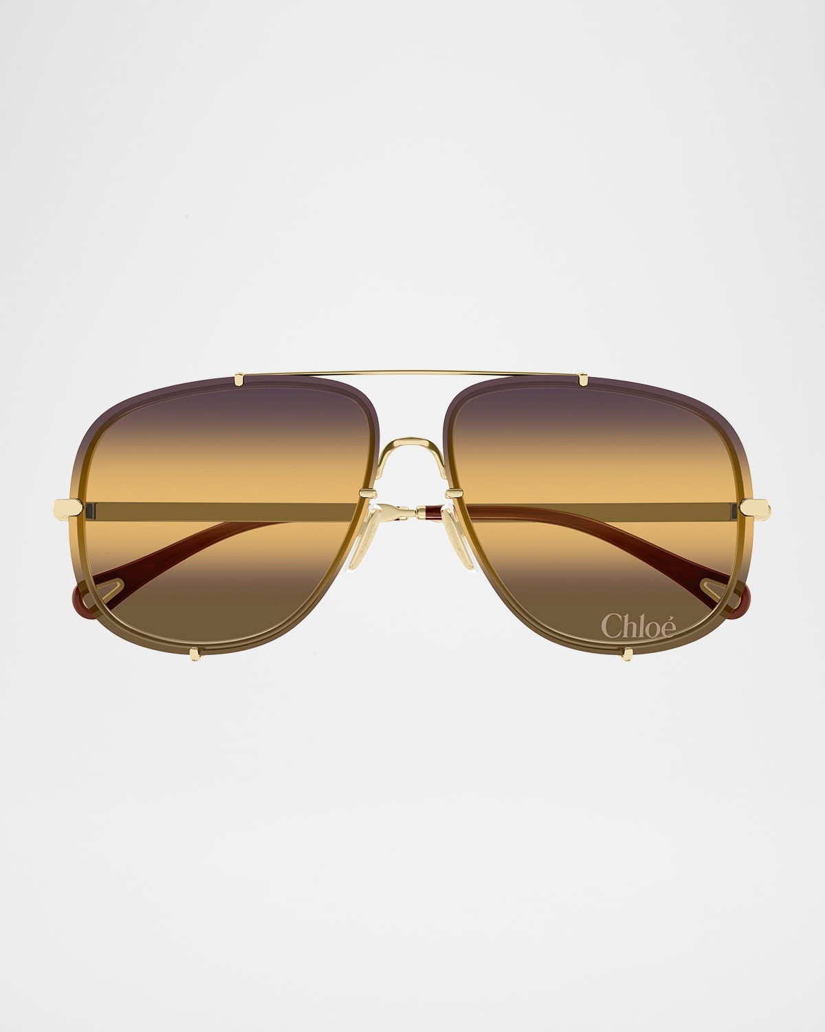 Ivy 62mm Metal Aviator Sunglasses | Neiman Marcus