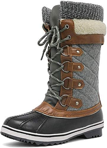 DREAM PAIRS Women's Mid-Calf Waterproof Winter Snow Boots MONTE_02 | Amazon (US)