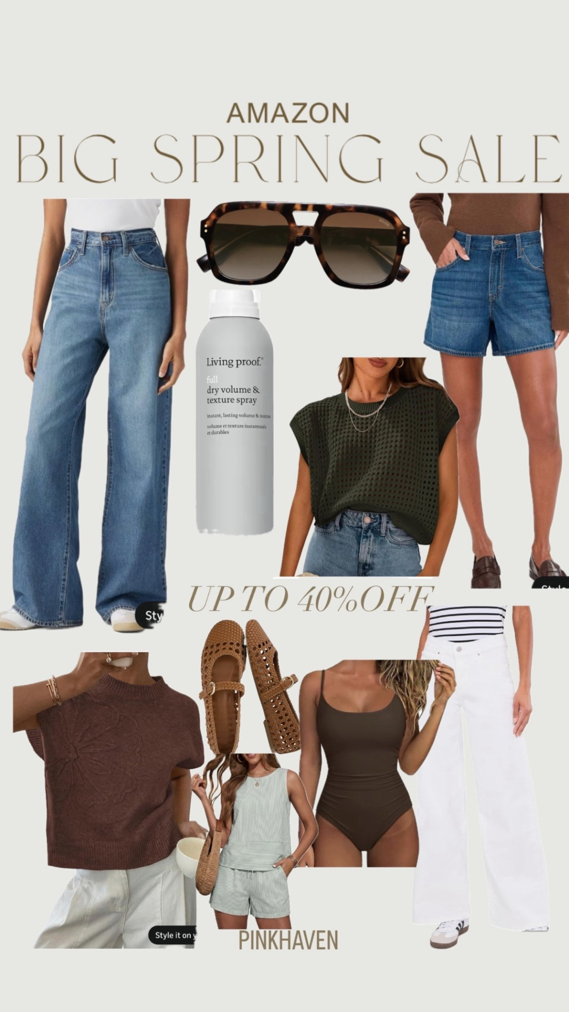 Amazon fashion finds that are on sale up to 40% off today 

#livingproof #texturespray #jeans #springoutfit2026 #springoutfit #springstyle #amazonstyle #springsale #shop #sale 

#LTKSaleAlert #LTKMidsize #LTKSeasonal