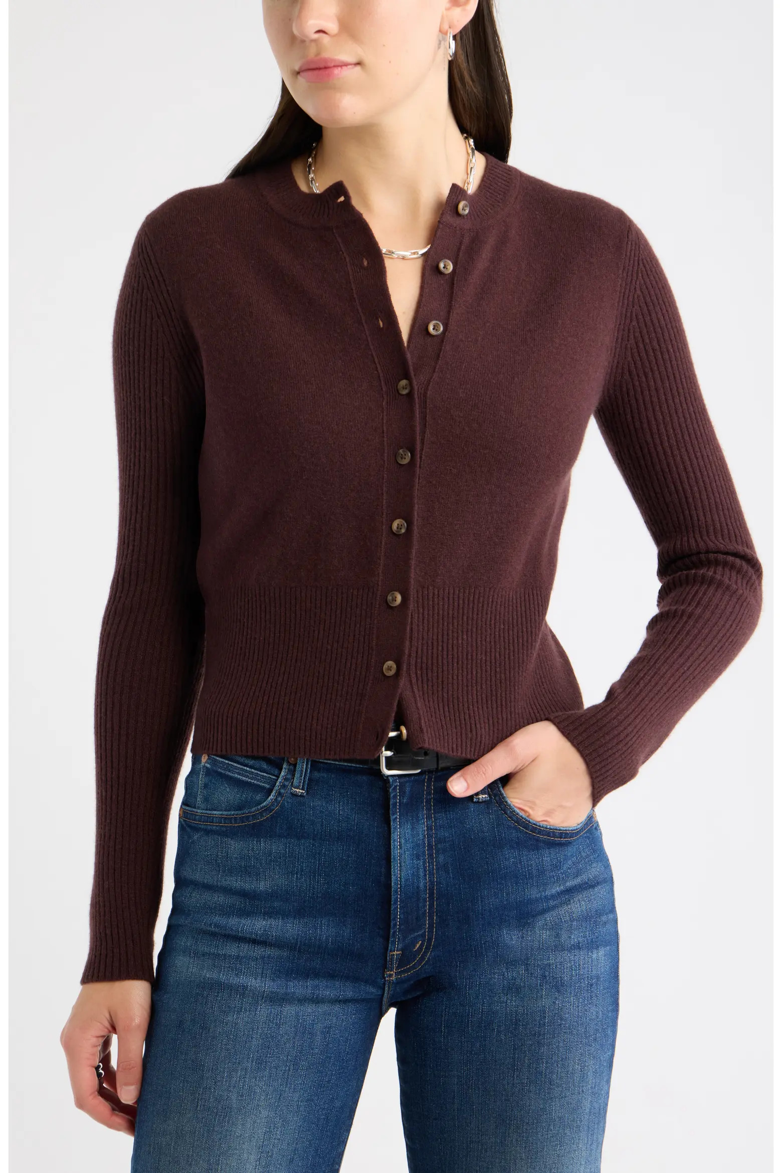 Caslon® Wool & Cashmere Blend Cardigan (Women) | Nordstrom | Nordstrom