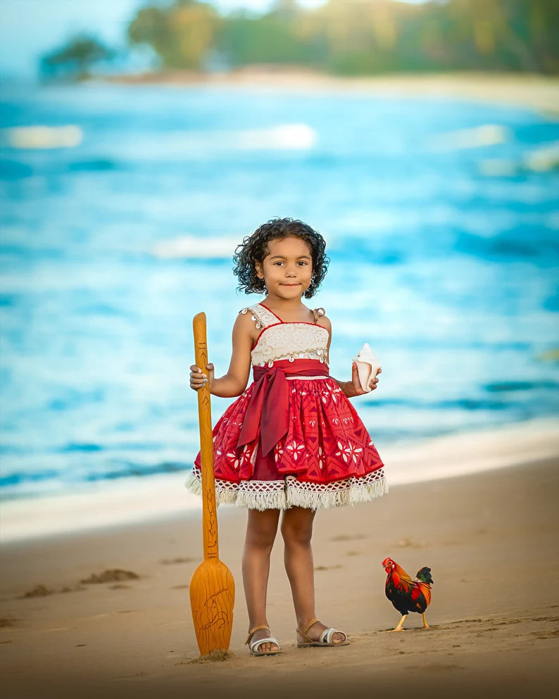Moana 2 Dress, Moana Inspired Dress, Moana Costume, Moana Halloween, Moana Birthday Party, Prince... | Etsy (US)