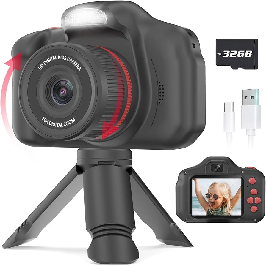 Seckton Upgrade Kids Selfie Camera, Christmas Birthday Gifts for Boys Girls Age 3-12, Children Di... | Amazon (US)