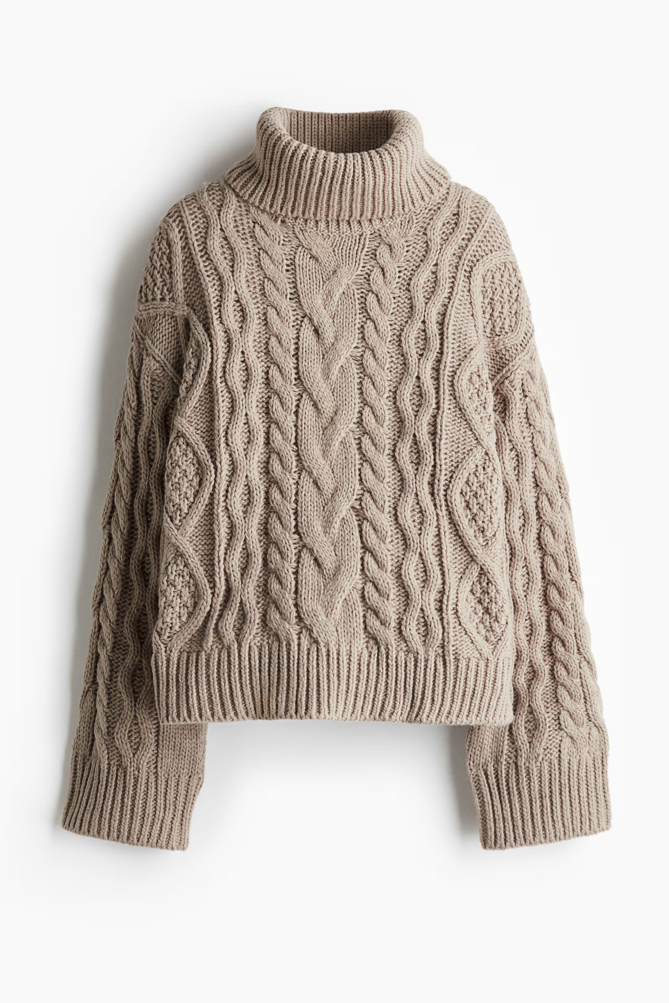 Cable-Knit Turtleneck Sweater | H&M (US + CA)