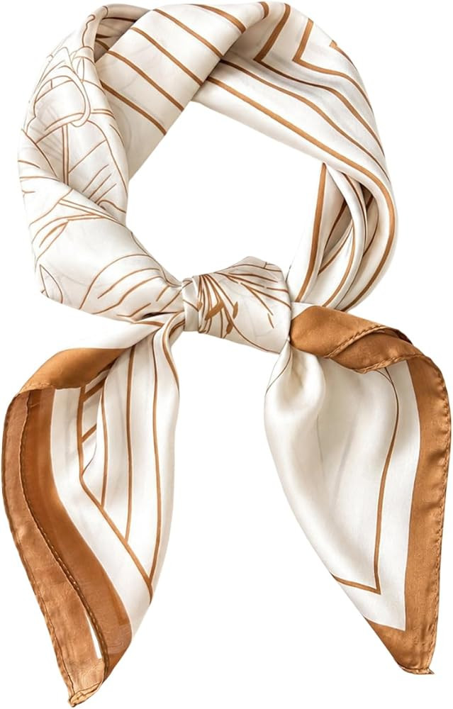 Satin Square Scarf for Women, Silk-Like Soft 70x70cm Lightweight Neck Scarf, Versatile Headscarf ... | Amazon (UK)