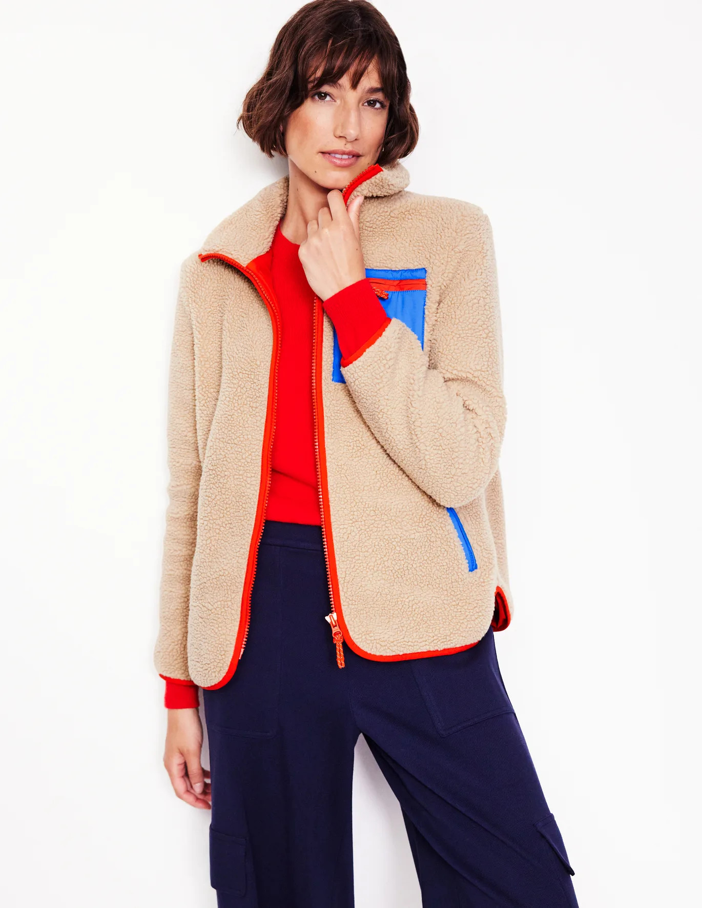 Truro Borg Fleece Jacket | Boden (US)