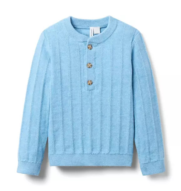 Textured Henley Sweater | Janie and Jack