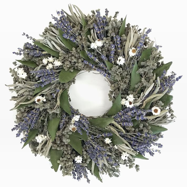 Dried Herb Wreath - Blue | West Elm (US)