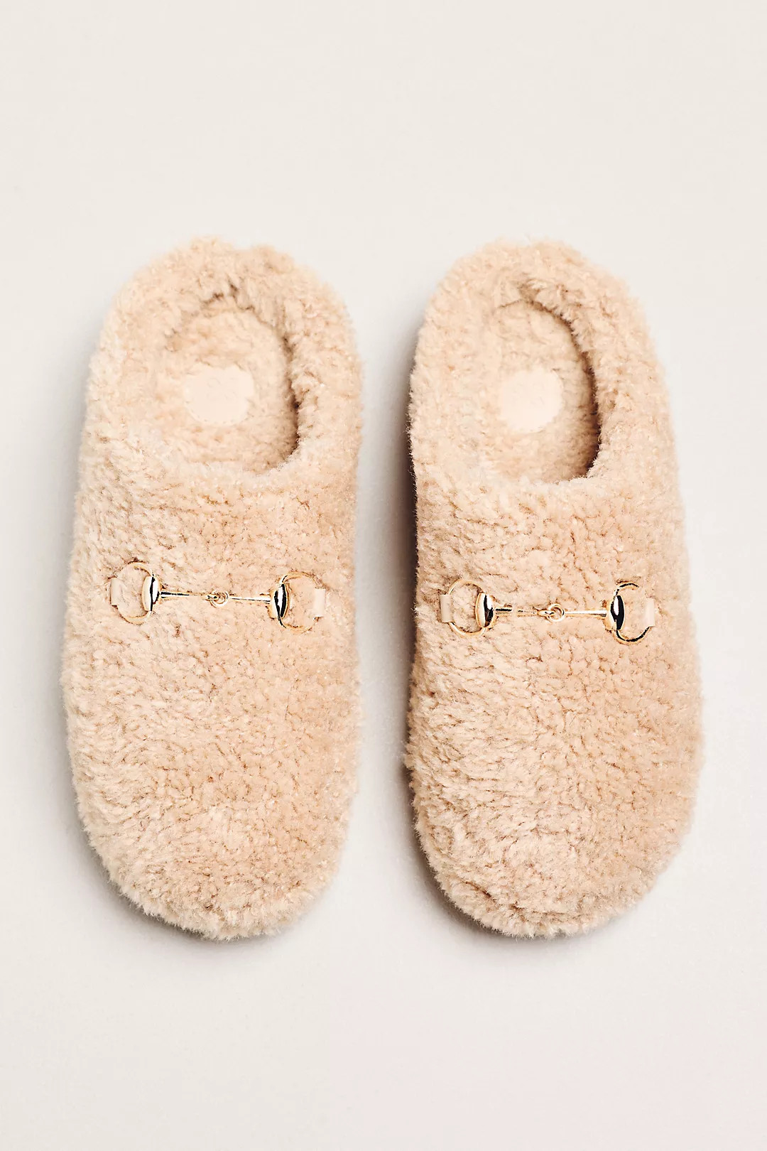 Maeve Sherpa Fleece Bit Scuff Slippers | Anthropologie (US)