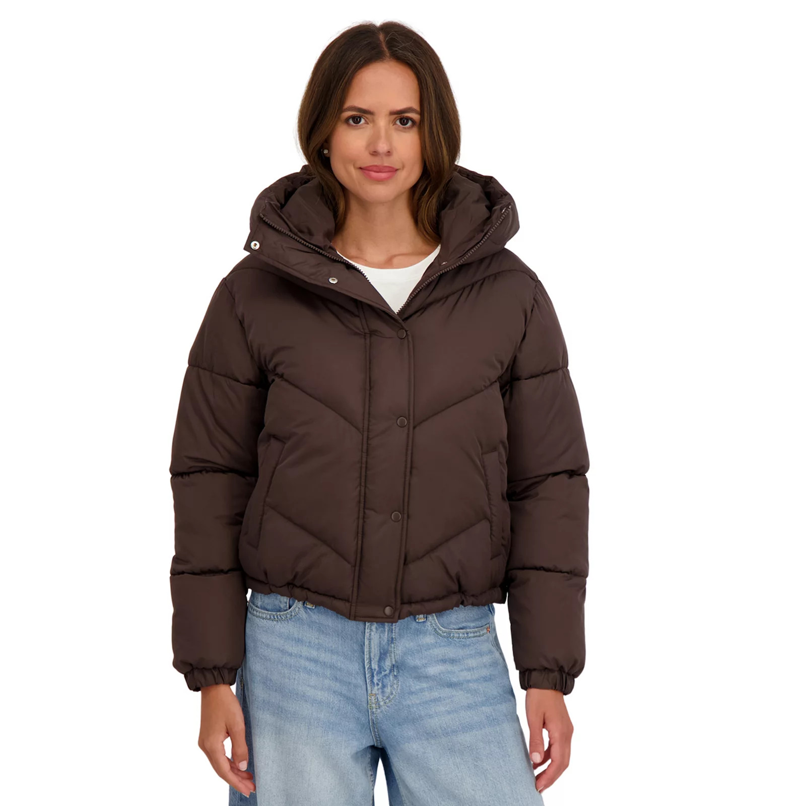 Juniors' Sebby Short Puffer Jacket | Kohl's