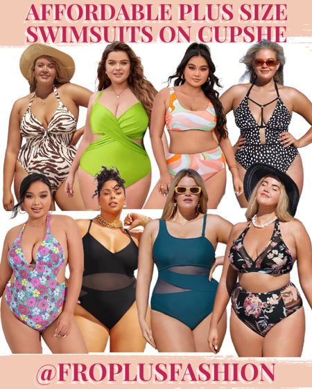 Looking for quality affordable plus size one piece swimsuits and bikinis? Check out this roundup of plus size swimwear from Cupshe! 

#LTKswim #LTKcurves #LTKunder50