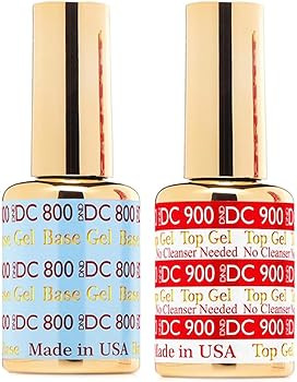 DND DC GEL POLISH BASE GEL 800-TOP GEL NO CLEANSE 900 | Amazon (US)