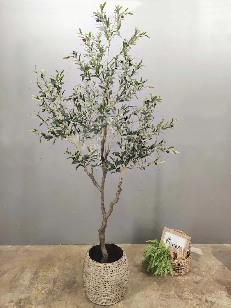 84" （7 foot）Large Artificial Olive Tree,artificial tree,silk tree,Artificial Silk Plant,artif... | Etsy (US)