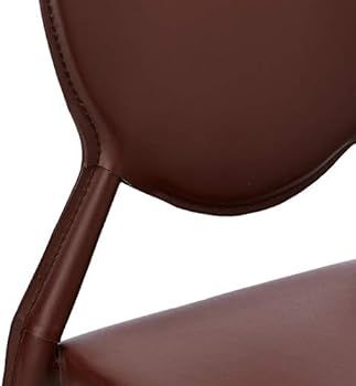 Safavieh Home Collection Warner Mid-Century Round Back Brown Side Chair (Set of 2) | Amazon (US)